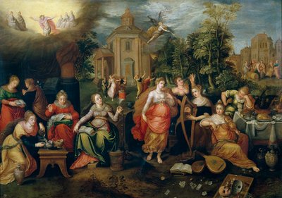 Las vírgenes necias y las vírgenes prudentes de Pieter Lisaert